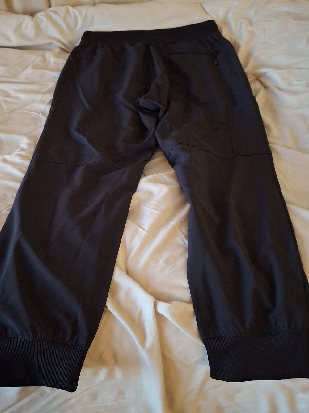 Cherokee Infinity Men's Black Drawstring Scrub Joggers with Side Pockets - Picture 7 of 8